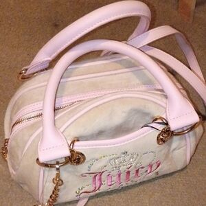 Juicy Couture Pink and Cream Satchel